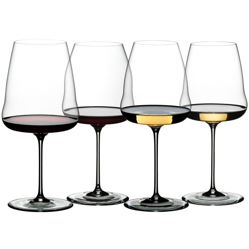 Riedel Winewings Crystal Wine Glass Set For Tasting, Dishwasher Safe (4